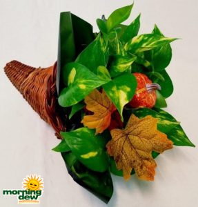 Fall Wicker Cornucopia